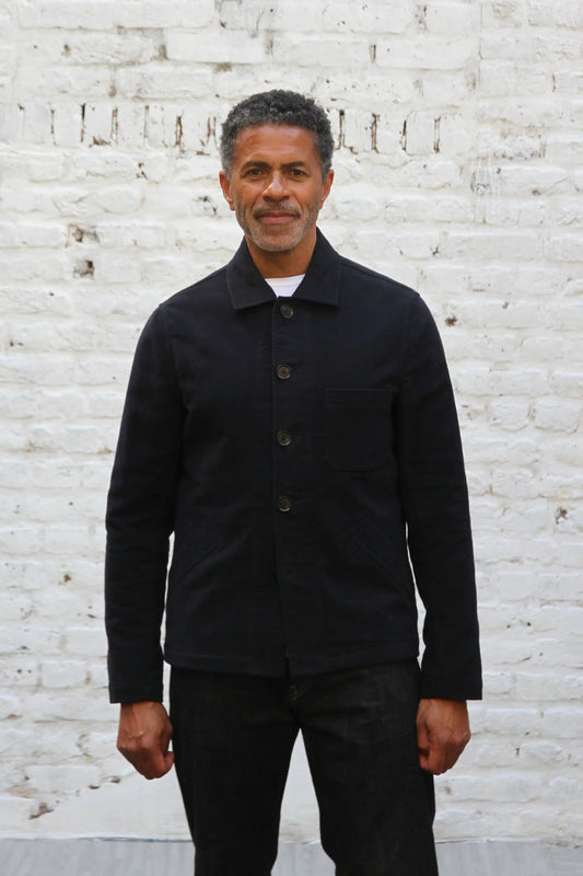 Marchant Jacket - Navy Moleskin