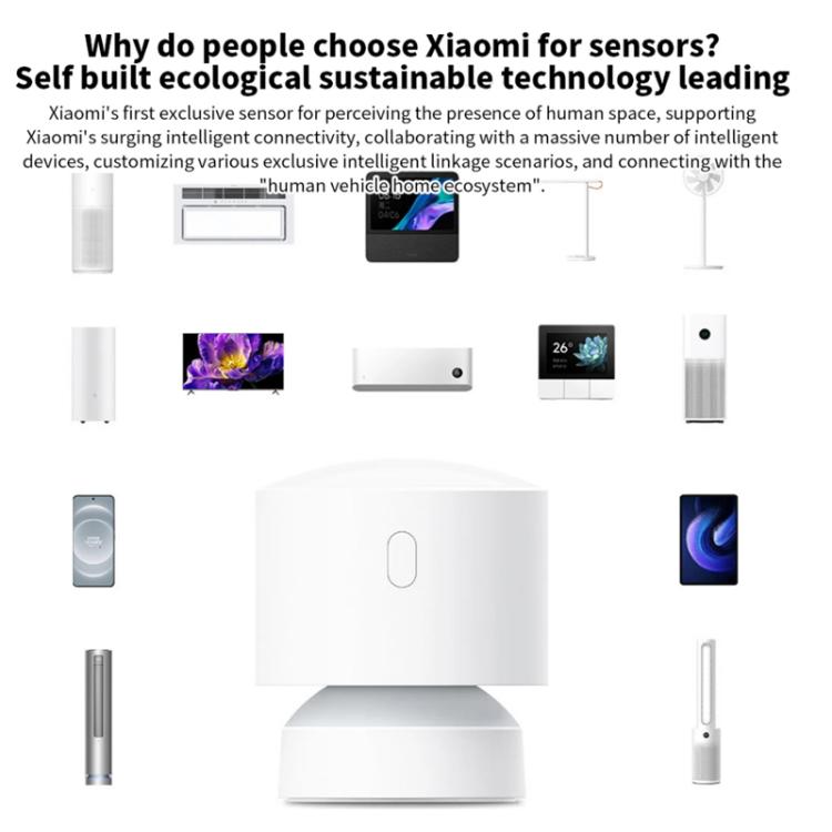 Xiaomi Presence Sensor XMOSB01XS Smart Wireless Home Connection Bluetooth 5.0 Body Motion Sensors (White)