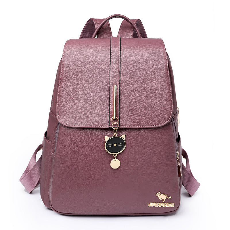 Sac à dos en cuir souple pour femmes