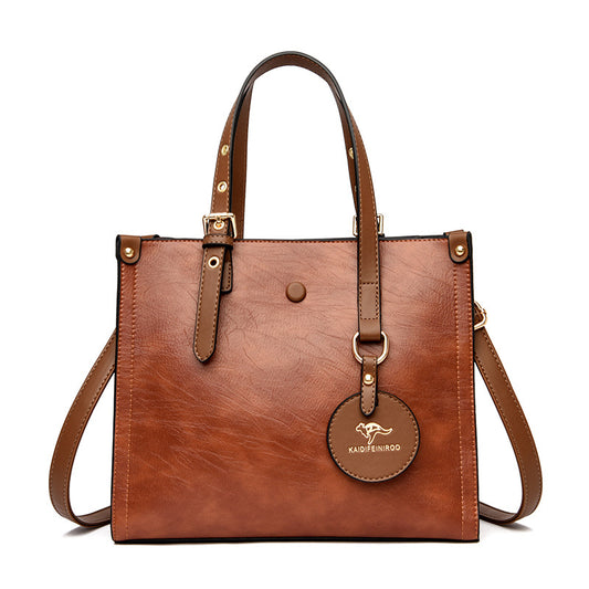Womens Oil Wax Elegant Bag