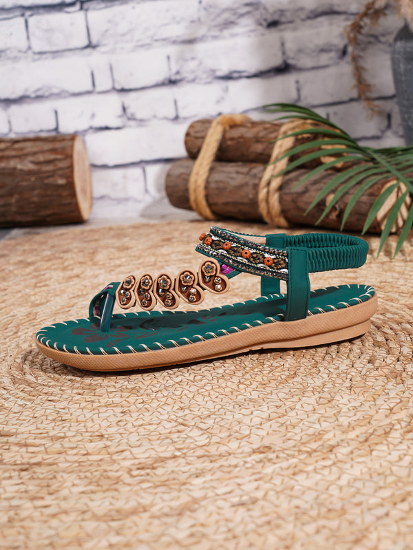 Bohemian Daily Rhinestone Sandals