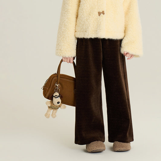 Childrbes Fleece-lined Straight-leg Pants