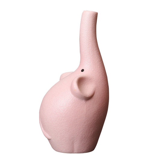 Cartoon Ceramic Vase For Dried Flowers Creative Holder