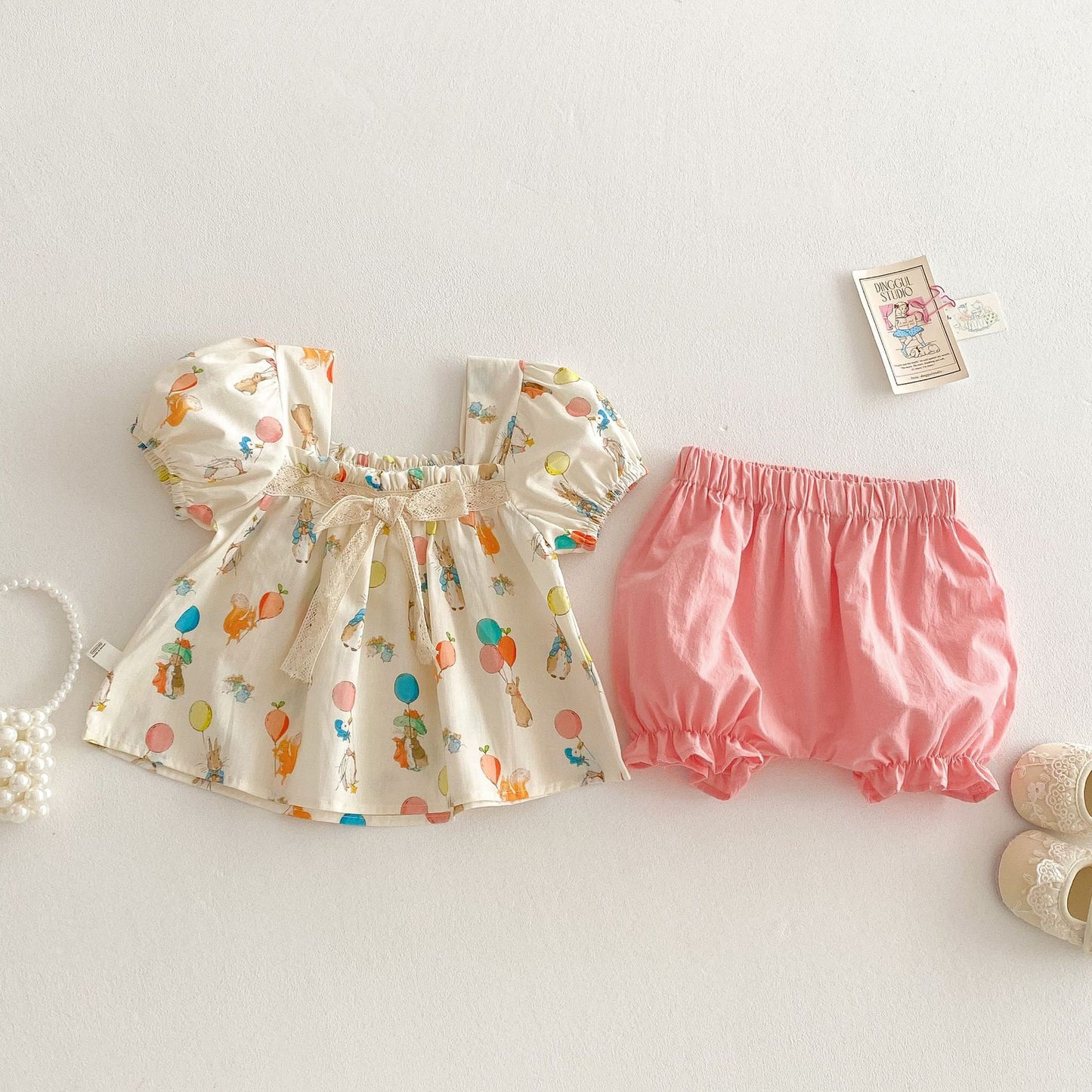 Costume super mignon pour filles - Ensemble deux pièces pour bébé fille 0-5 ans