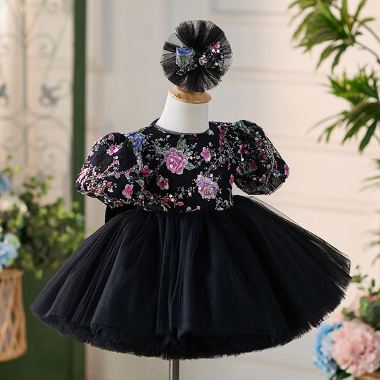 Original Huayang Puff Sleeve Puffy Gauze Princess Dress