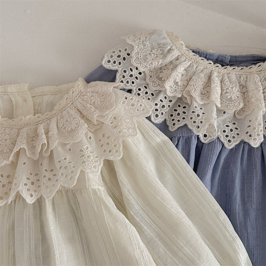 Baby Girl Princess Style Outing Bottoming Shirt