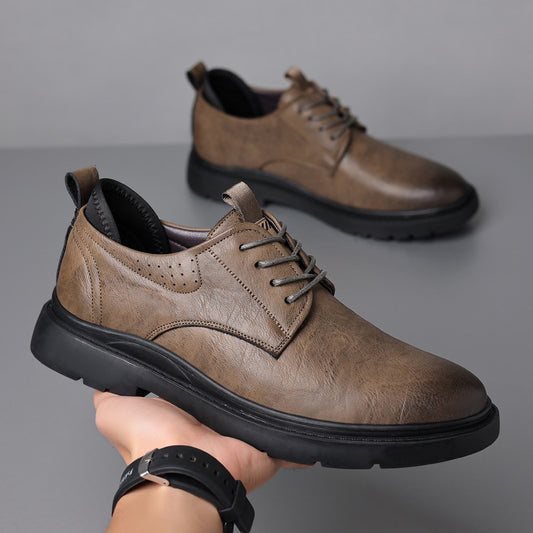 Mens Breathable Leather High-end Shoes