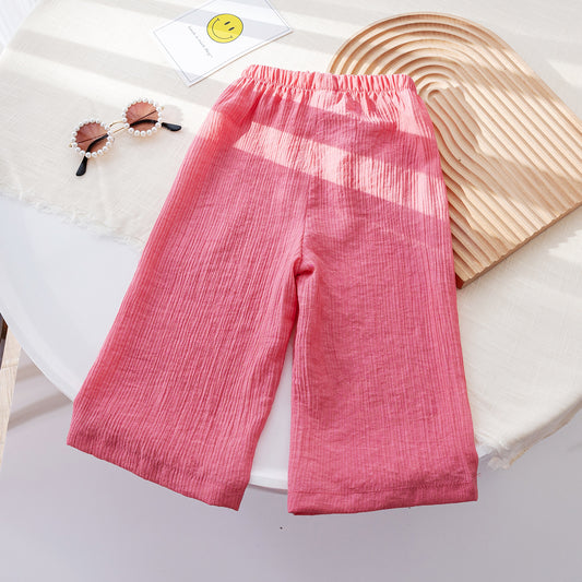 Girls Wide-Leg Pants - Mosquito Prevention