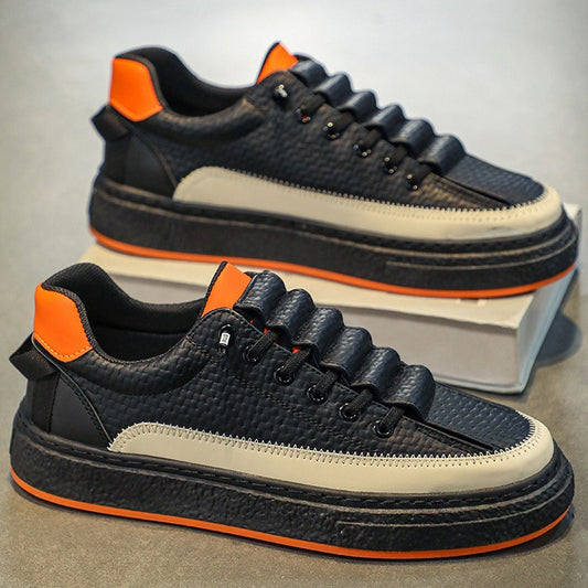 Leather Skateboard Platform Sports Shoes