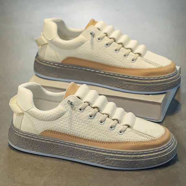 Leather Skateboard Platform Sports Shoes