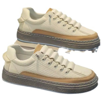 Leather Skateboard Platform Sports Shoes