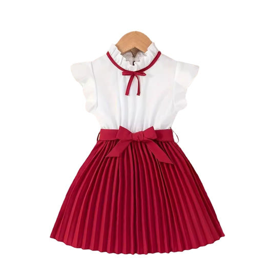 Embroidered Flowers Holiday Party Dress Girl