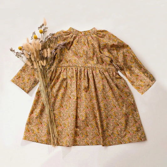 Children's Skirt Cotton Linen Printed Dress