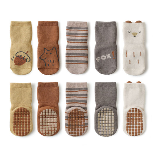 New Baby Floor Loose Leg Cute Cartoon Toddler Socks