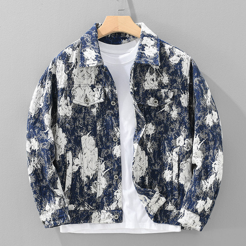 Veste ample en jean pour hommes, nouvelle collection printemps-automne