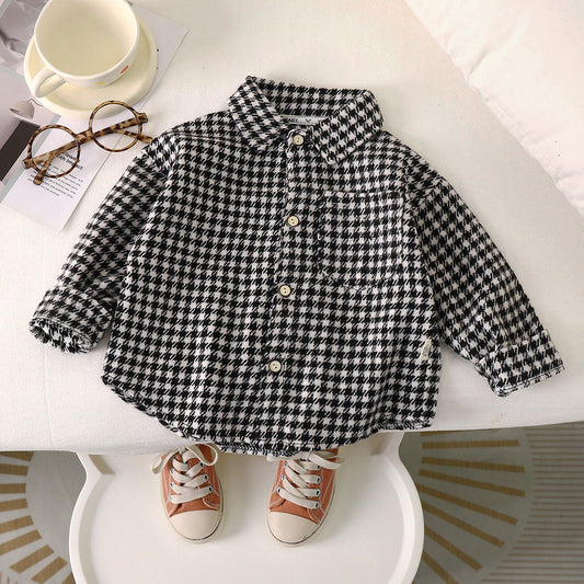Children's Casual Plaid Shirt