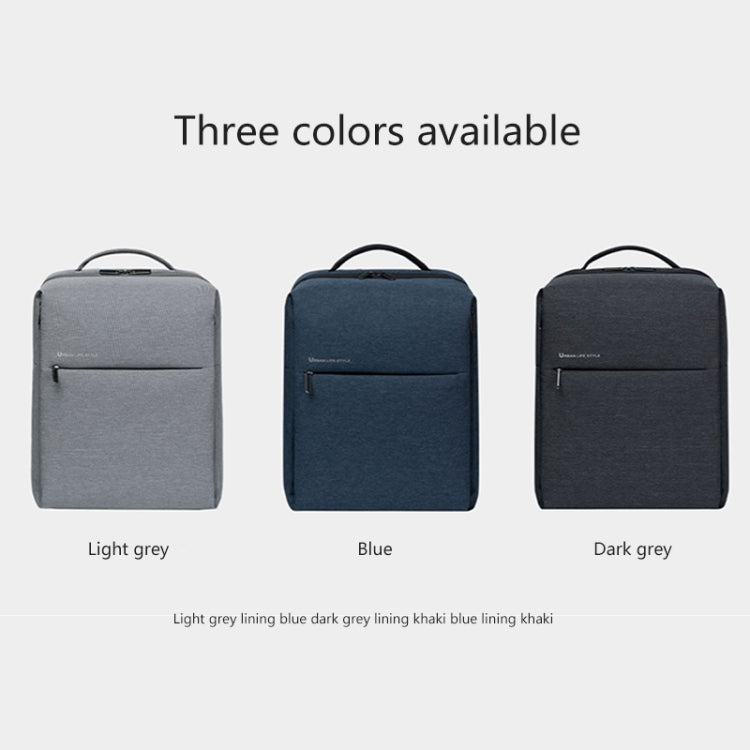 Original Xiaomi Waterproof Simple Backpack Laptop Bag for 15.6 inch Laptop(Dark Gray)
