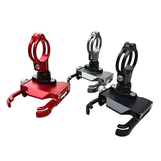 BIKERSAY MP008 Support de Téléphone Moto Vélo en Alliage d'Aluminium avec Clips de Guidon (Rouge)
