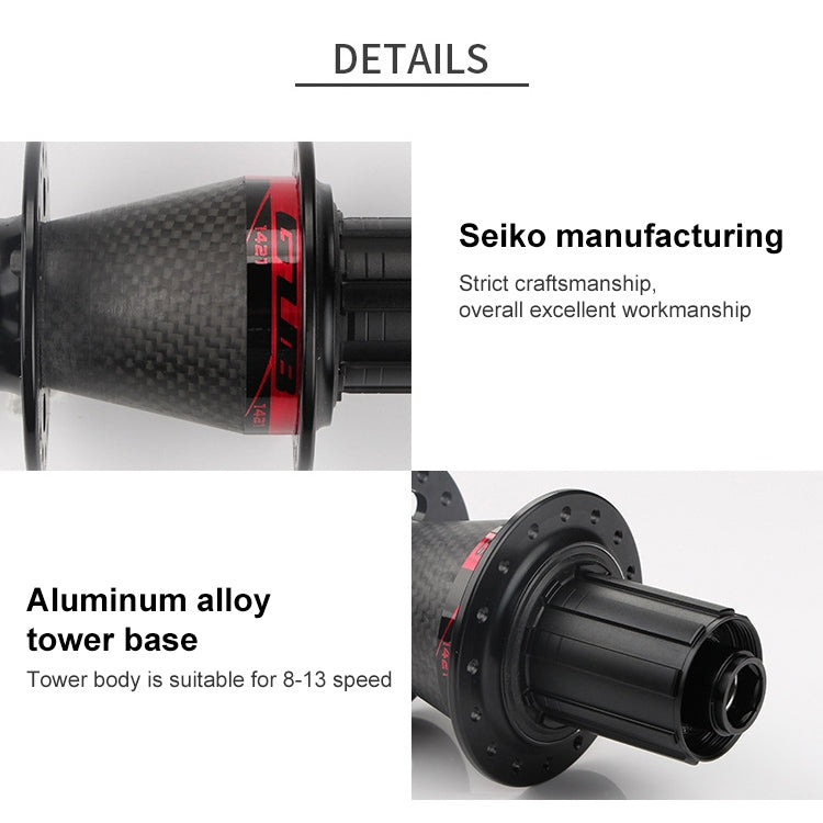 GUB 1421 Carbon Fiber Disc Bike Hub