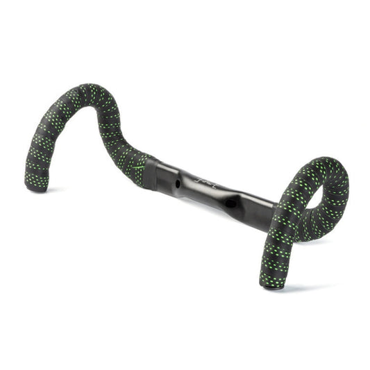PROMEND GR-082 Une paire de rubans de guidon de vélo antidérapants bicolores (noir+vert)