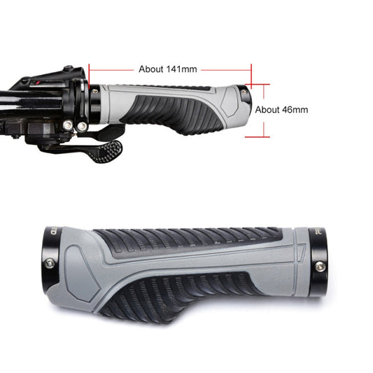 PROMEND GR-504 1 Paire Revêtement de poignée de vélo ergonomique en TPR (noir gris)