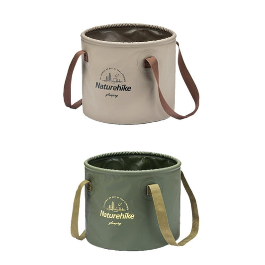 Naturehike NH20SJ040 Seau à eau pliable en PVC 10L pour camping en plein air (Café)