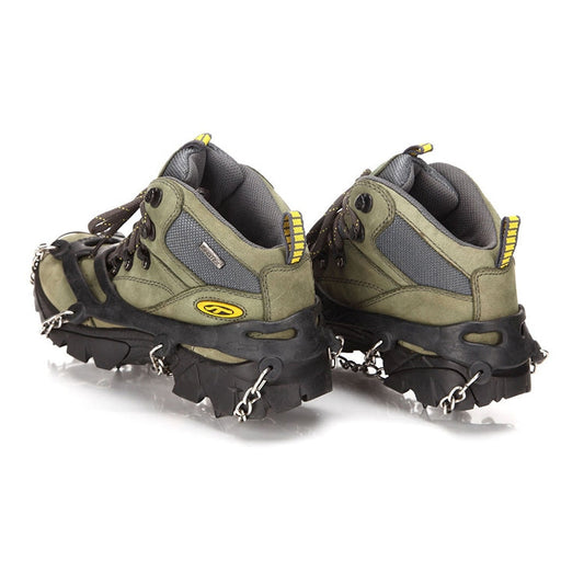 Crampons d'escalade d'extérieur AOTU AT8601 à 8 pointes, couvre-chaussures antidérapants pour la neige (Noir)