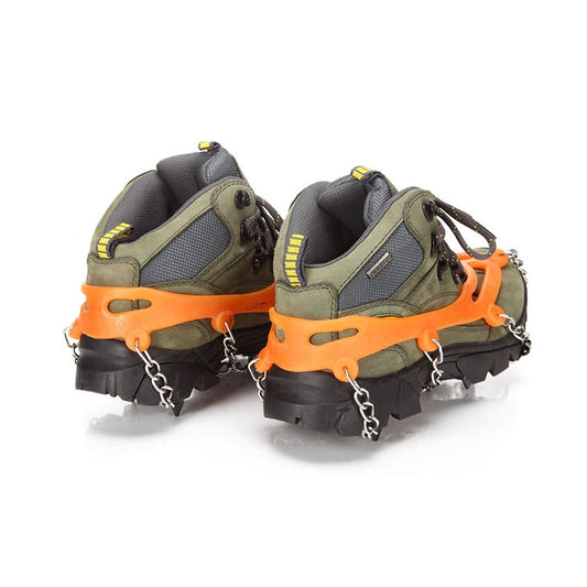 AOTU AT8601 Crampons d'escalade d'extérieur 8 pointes Antidérapants pour neige (Orange)