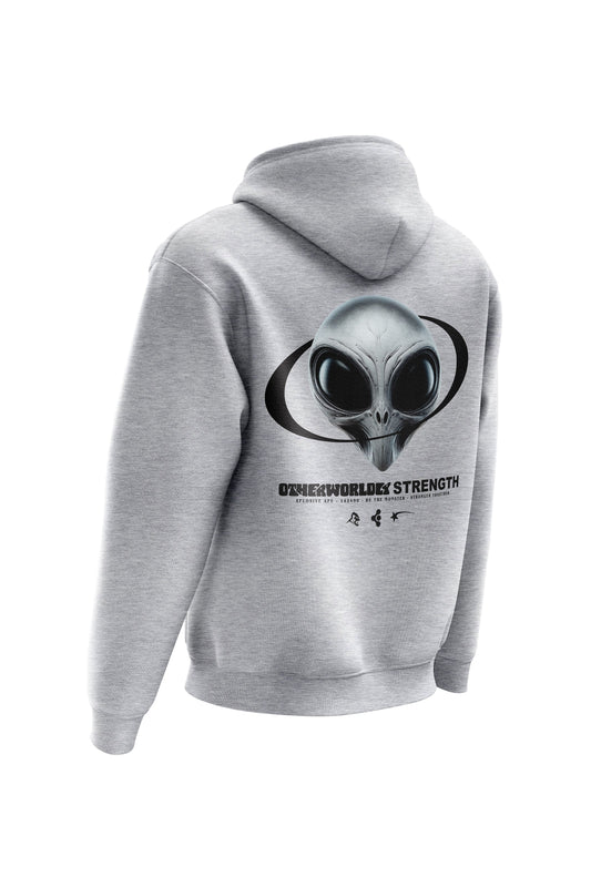 XAPE Otherworldly Strength Hoodie - Heather Grey