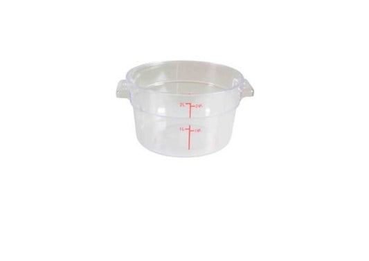 1.9Litre Polycarbonate Round Food Storage Container Clear