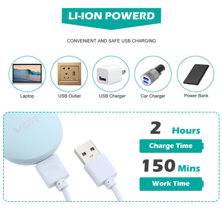 VGR V-203 Professional Pet Barber Electric Hair Clipper (Blue)