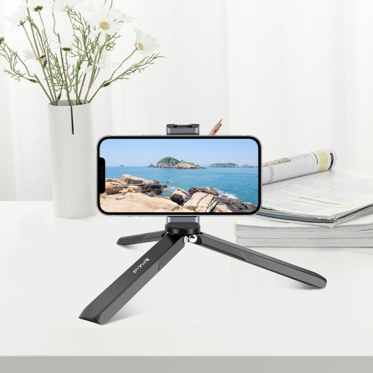 For DJI Osmo Pocket 4 / 3 / Insta360 X4 PULUZ Aluminum Alloy Metal Tripod (Black)