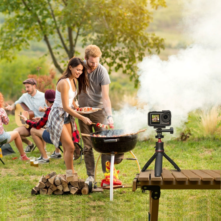 For DJI Osmo Action 5 Pro / 4 / 3 / Osmo 360 PULUZ Magnetic Quick Release Base Expansion Mount (Black)