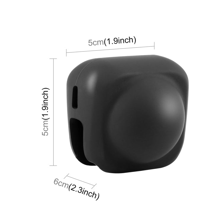 For Insta360 X4 / X4 Air / X5 PULUZ Silicone Protective Lens Cover (Black)