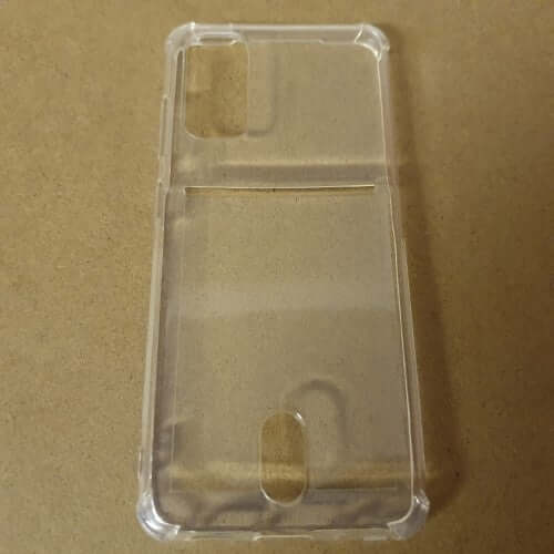 Soft TPU Clear Case With Card Slot - For Samsung S20