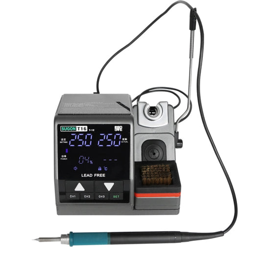 Station de soudage à air chaud et de dessoudage SUGON T16 pour réparation de CI SMD BGA, prise EU