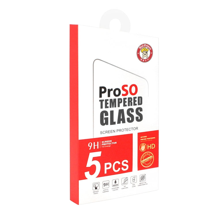 5 PCS ENKAY Hat-Prince 0.26mm 2.5D 9H Tempered Glass Protective Film for Galaxy A40