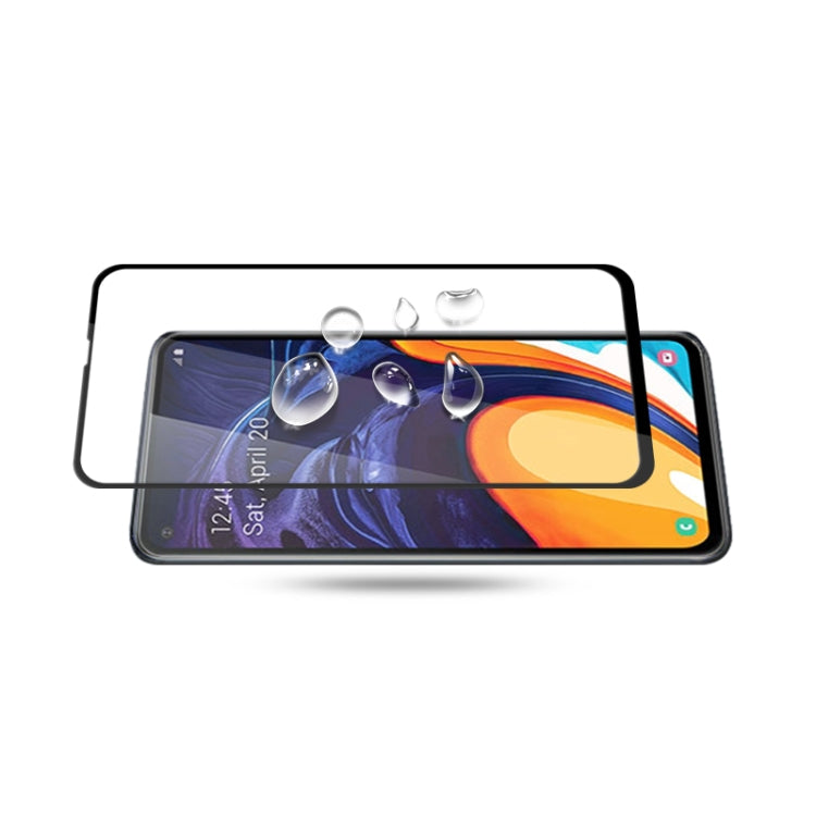Film de protection en verre trempé mocolo 0.33mm 9H 2.5D, avec colle intégrale et sérigraphie, pour Galaxy A60