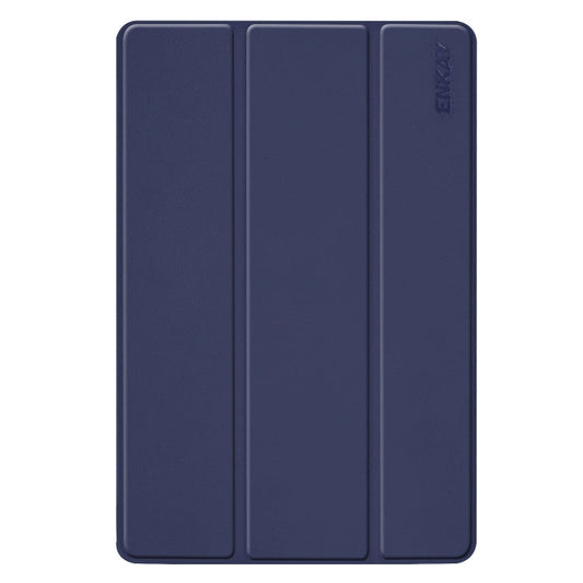 ENKAY Housse intelligente en cuir PU de haute qualité + coque inférieure en plastique avec support pliable pour Samsung Galaxy Tab S5e 10.5 T720 / T725 (bleu foncé)