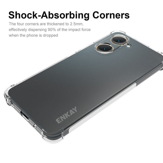 For vivo Y03 4G ENKAY Hat-Prince Transparent TPU Shockproof Phone Case