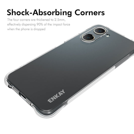 For vivo Y28s 5G Global ENKAY Hat-Prince Transparent TPU Shockproof Phone Case