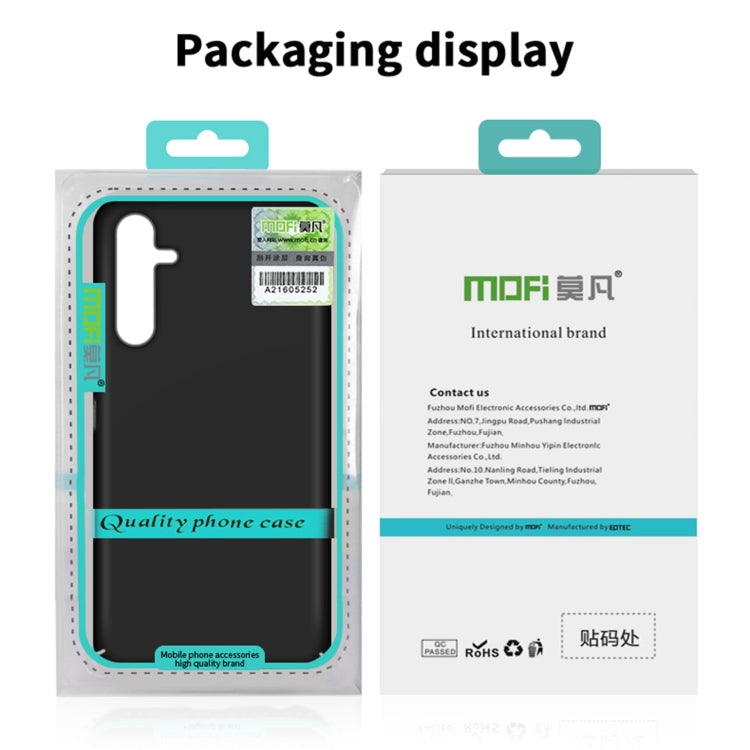 Pour Samsung Galaxy A35 5G Coque de téléphone rigide ultra-fine en PC dépoli MOFI (noir)