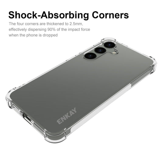 For Galaxy S24 5G ENKAY Hat-Prince Transparent TPU Shockproof Phone Case