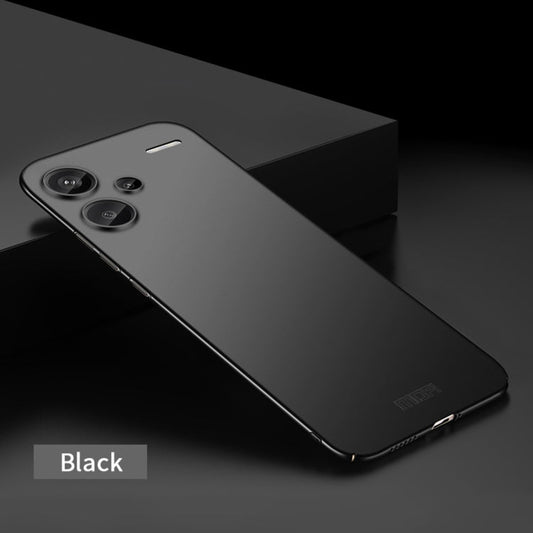 For Xiaomi Redmi Note 13 Pro+ MOFI Micro-Frosted PC Ultra-thin Hard Phone Case(Black)