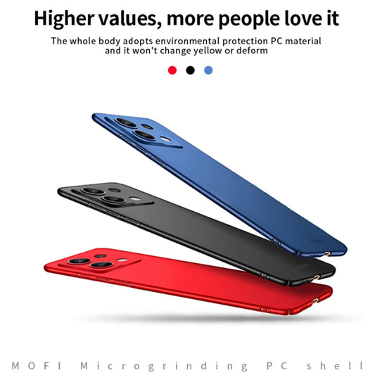 For Xiaomi Redmi Note 13 Pro 5G MOFI Micro-Frosted PC Ultra-thin Hard Phone Case(Black)