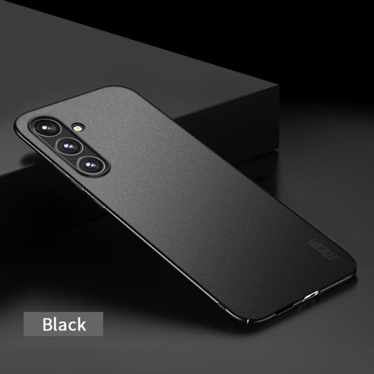 Pour Samsung Galaxy A55 5G, étui de téléphone tout-en-un ultra-mince en PC dépoli de la série MOFI Fandun (noir)
