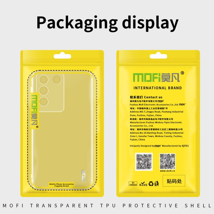 For vivo iQOO 12 Pro MOFI Ming Series Ultra-thin TPU Phone Case(Transparent)
