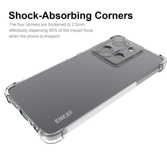 For vivo Y36 4G EU Version ENKAY Transparent TPU Shockproof Anti-slip Phone Case