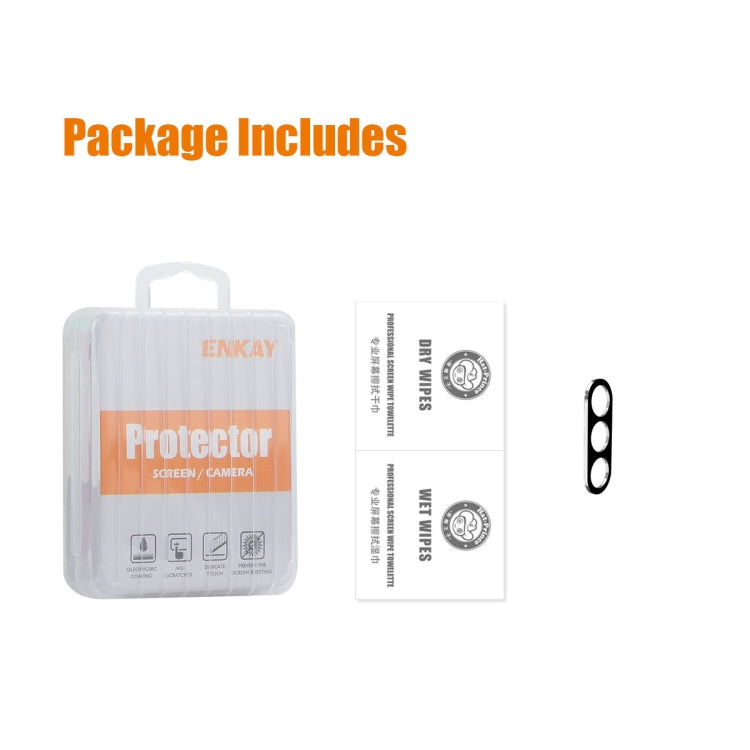 For Samsung Galaxy M35 ENKAY Hat-Prince 9H Rear Camera Lens Tempered Glass Film(Black)