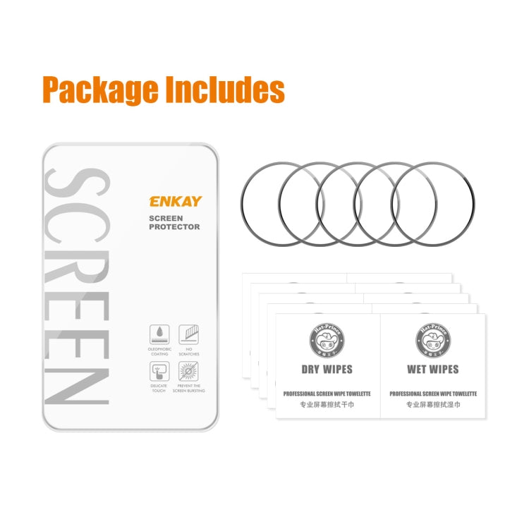 For Xiaomi Watch S4 Sport 5pcs ENKAY ENKAY 3D Full Coverage Soft PC Edge PMMA HD Screen Film